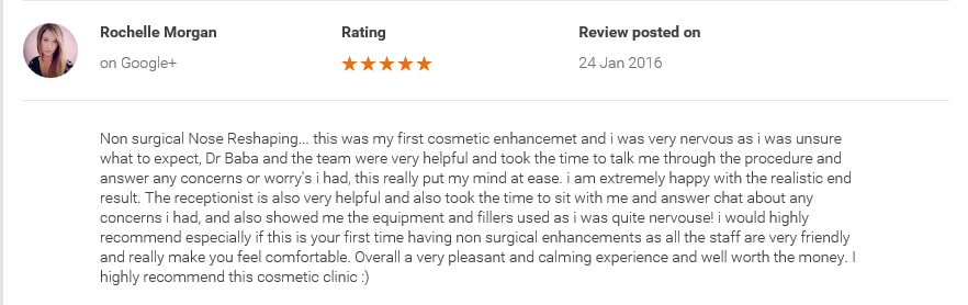review for nose reshaping